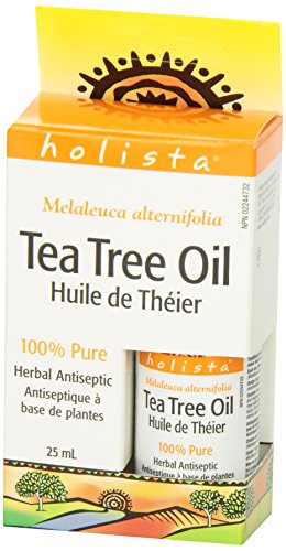 Holista Tea Tree Oil Liquid, 25 mL, 100% Pure, Natural Antibacterial, Antiseptic, and Antifungal