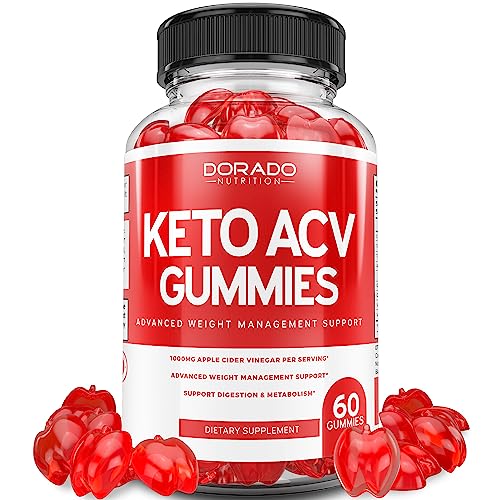 KETO ACV Gummies for Weight Management Support (1000mg Per Serving) - Apple Cider Vinegar Gummies - Promote Healthy Digestion & Metabolism - Delicious Apple Flavor - ACV AC Gummies - (60 Gummies)