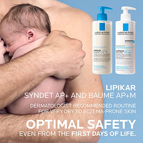 La Roche-Posay Lipikar Balm AP+M body lotion for dry skin, ECZEMA-prone cream with Shea Butter & Niacinamide. Anti-Itch, itchy skin relief for face, body & hands. Babies, children & adults, 400ml.
