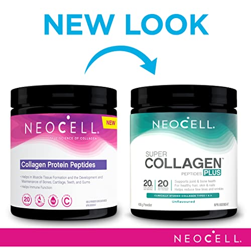Neocell Collagen Protein Peptides, Powder, Supports Healthy Hair, Skin & Nails (Packaging may vary), 20 servings