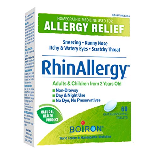 Pre-Order | Arrives in 5–10 Days – Boiron RhinAllergy for Relief from Allergy Symptoms of Sneezing, Runny Nose, and Itchy Eyes or Throat- 60 Tablets
