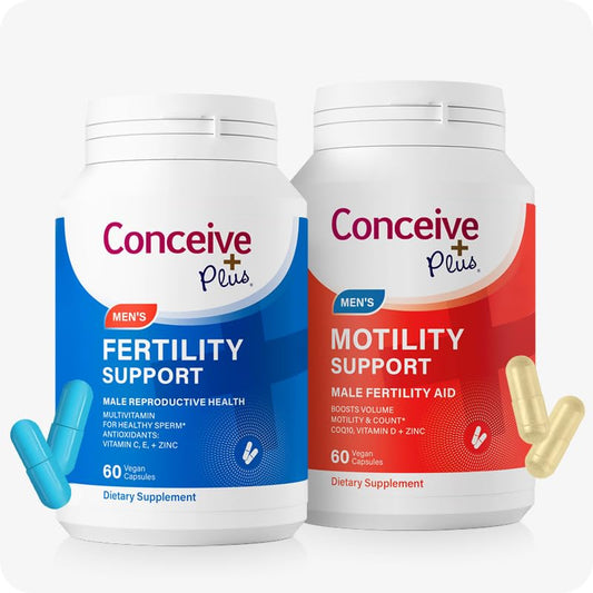 Pre-Order | Arrives in 5–10 Days – CONCEIVE PLUS Mens Motility Bundle Mens Fertility 60 + Motility Supplement 60 Capsules