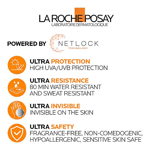 La Roche-Posay Anthelios Ultra Fluid Body Sunscreen Broad Spectrum SPF 50+, Reef Safe, Non-Greasy Matte Finish, 80 Min Water & Sweat Resistant, Fragrance Free, Dermatologist Recommended, 125ML, White