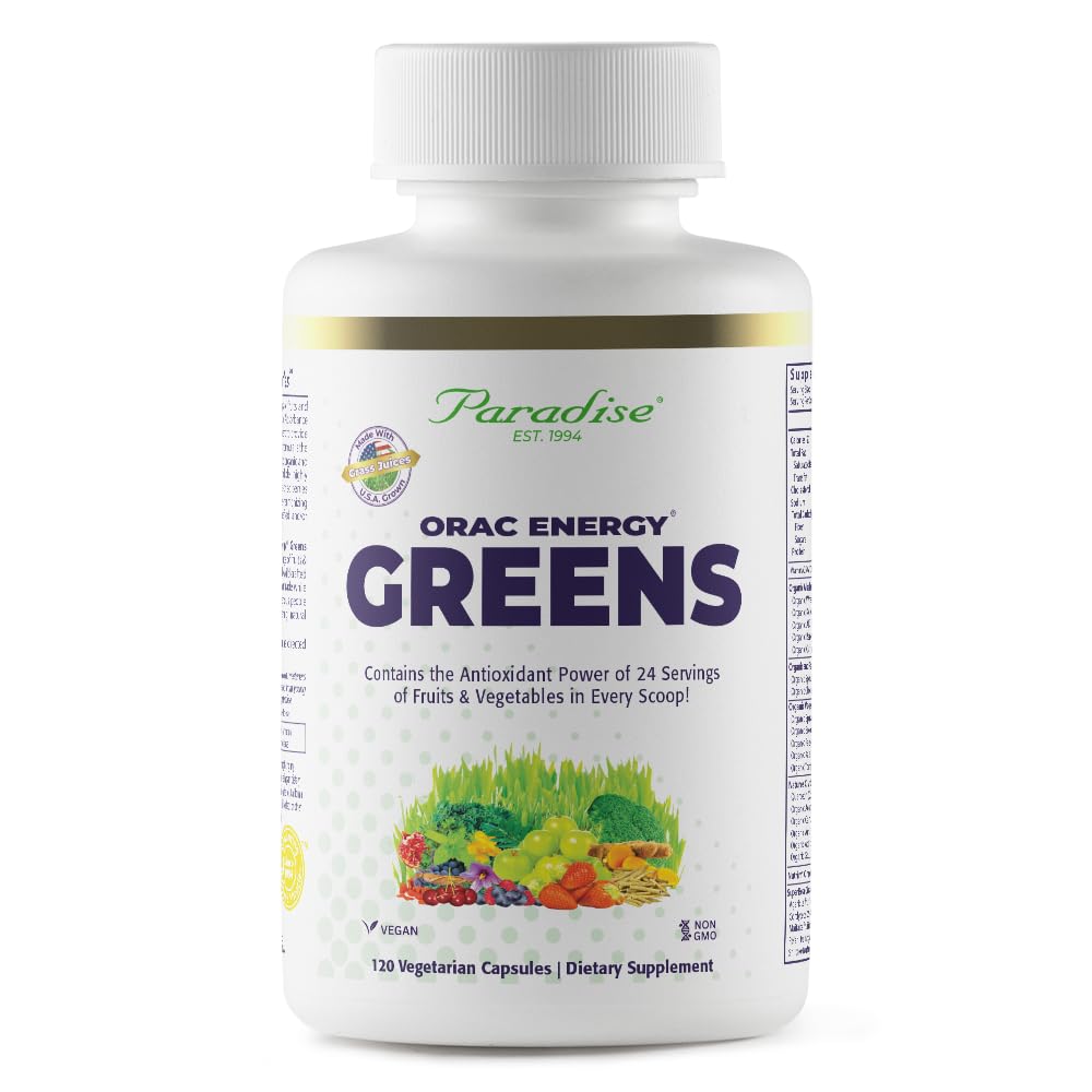 Paradise Herbs, ORAC Energy, Superfood Capsules, Includes Over 42 Organic & Wild-Crafted Ingredients, Probiotics & Enzymes, 120