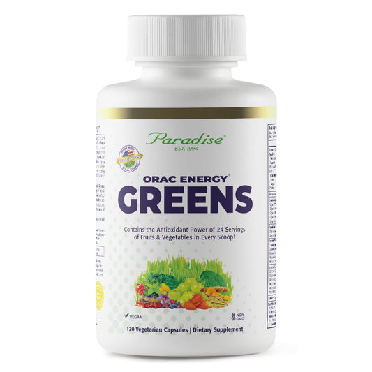 Paradise Herbs, ORAC Energy, Superfood Capsules, Includes Over 42 Organic & Wild-Crafted Ingredients, Probiotics & Enzymes, 120
