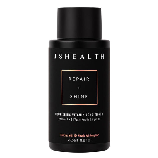JSHealth Nourishing Conditioner - Vitamin-Enriched Deep Treatment for Dry, Colored Hair - With Keratin, Argan Oil, and Vitamins C & E | Sulfate-Free, Vegan, 350ml