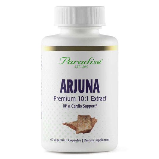 Pre-Order | Arrives in 5–10 Days – Paradise Herbs Arjuna, Cardiovascular Support, Blood Pressure Maintenance, Heart Health, Antioxidant Supplement, Vegan, Non-GMO, Gluten Free, 60 Vegetarian Capsules