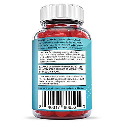 Justified Laboratories Tru Bio Keto Gummies 1000MG ACV with Pomegranate Juice Beet Root B12 60 Gummys