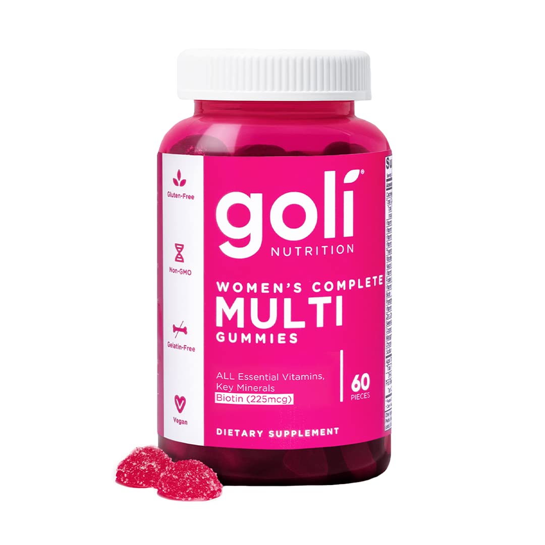 Pre-Order | Arrives in 5–10 Days – 
Goli Women’s Multivitamin Gummies - 60 Count - All 13 Essential Vitamins, and Key Minerals - Kosher, Gluten-Free, Vegan, and Non-GMO.