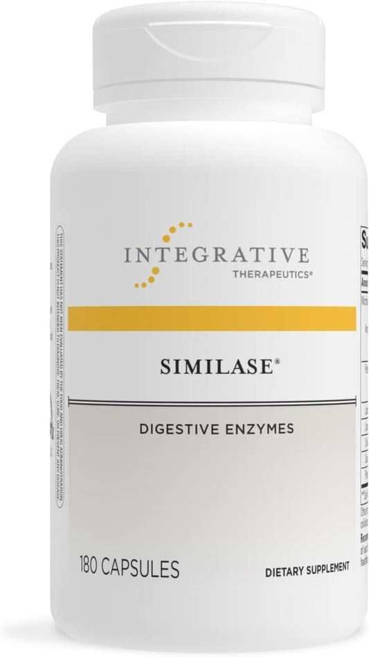 Integrative Therapeutics - Similase - Physician Developed Digestive Enzymes for Women and Men - Vegan - 180 Vegetable Capsules