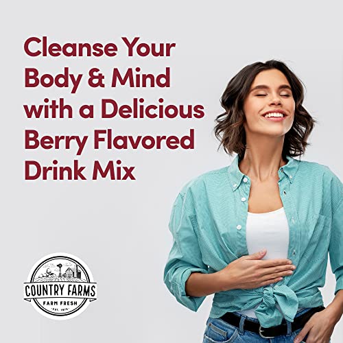 Pre-Order | Arrives in 5–10 Days – Country Farms Super Cleanse, Super Juice Cleanse, Supports Healthy Digestive System, 34 Fruits and Vegetables with Aloe, Promotes Natural Detoxification, Drink Powder, 14 Servings, 9.88 Ounce