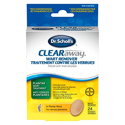 Pre-Order | Arrives in 5–10 Days – Dr. Scholl's Clear Away Wart Remover Salicylic Acid 24 medicated cover up discs. Clinically Proven Fast, effective removal of Common Warts and Plantar Warts