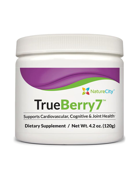 NatureCity True-Berry-7 Super Polyphenol Fruit Blend Drink Mix - Immune Support Supplement with Organic Elderberry Extract Antioxidants Supplement - 7 Scientifically Backed Ingredients (30 Servings)