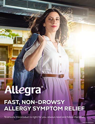 Pre-Order | Arrives in 5–10 Days – Allegra 24 Hour Allergy Medication, 120 mg, 30 Count Tablets, Non-Drowsy, Fast & Effective Multi-Symptom Relief, Relieves Runny Nose, Sneezing, Watery Eyes, Itchy Throat