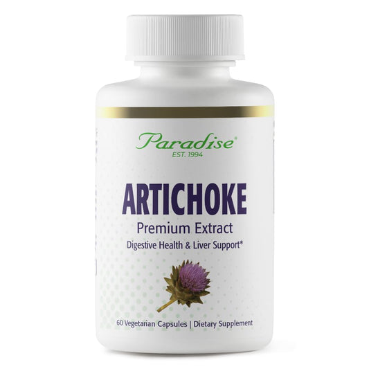Pre-Order | Arrives in 5–10 Days – Paradise Herbs Artichoke Extract, Supports Digestive Health, Active Whole Spectrum, 250mg, Vegan, Non GMO, Gluten Free, 60 Vegetarian Capsules