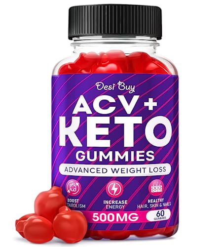 Keto ACV Gummies for Weight Loss Advanced Formula (1000mg Per Serving) - Supports Digestion,Metabolism, Detox & Cleansing - Apple Cider Vinegar Keto Gummies for Women and Men