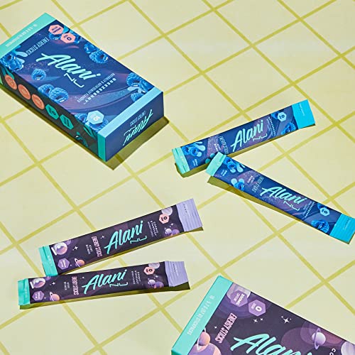 Pre-Order | Arrives in 5–10 Days – Alani Nu Energy Stick Packets, Activate with Water, 200mg Caffeine, Zero Sugar, 30mcg Biotin, Formulated with Amino Acids Like L-Theanine to Prevent Crashing, Breezeberry, 10 Sticks Per Pack