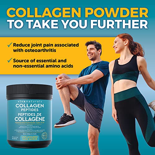 Collagen Powder - Grass-Fed, Gluten Free, Certified Non-GMO and Paleo Friendly Collagen Peptides Powder, Supports Skin and Joint Health, Type I and III Hydrolyzed Collagen, 16 oz (454 g)
