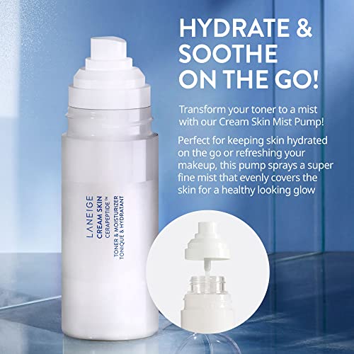 LANEIGE Mini Cream Skin Toner & Moisturizer: 2-in-1 Amino Acid Rich Liquid, Soothe, Hydrate, and Strengthen Skin's Moisture Barrier, 1.6 fl. oz.