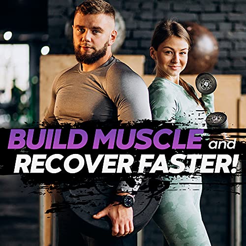 Recharged BCAA/EAA Supplement | Purple Haze Grape Amino Acids Intra Workout Powder For Workout Muscle Recovery | 30 Serves | L-Leucine, L-Isoleucine, Electrolytes & AstraGin - Sugar Free Powder For Workout Muscle Recovery | 30 Serves | L-Leucine, L-Isoleu