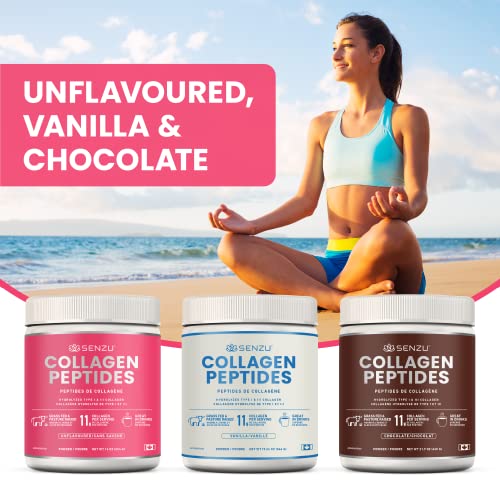 Premium Collagen Peptides Protein Powder For Healthy Hair, Skin, Nails, Joints - Hydrolyzed For Better Absorption | Made in Canada, Grass Fed, Keto, Kosher & Halal Certified - Non GMO, Gluten Free (454g / 16 oz)