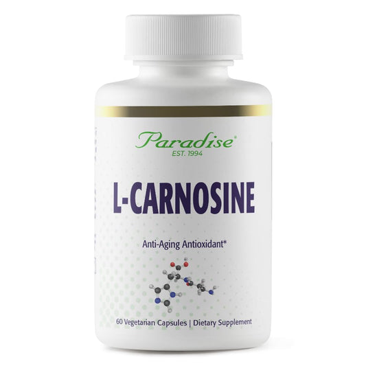 Paradise Herbs L-Carnosine, Super Potent, Ultra Pure, Antioxidant, Vegan, Non GMO, Gluten Free, 60 Vegetarian Capsules