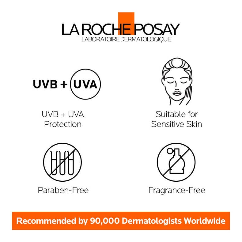 La Roche-Posay Kids Sunscreen, Anthelios Face & Body Sunblock Lotion SPF50 for children & toddlers, Water-resistant, Oxybenzone-Free & Paraben-Free, Pediatrician & Dermatologist Tested, 150M