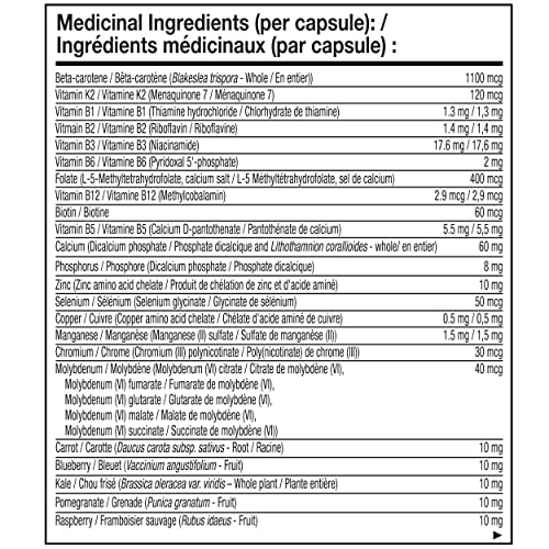 NATURELO One Daily Multivitamin for Men 50+ - with Vitamins & Minerals + Organic Whole Foods - Supplement to Boost Energy, General Health - Non-GMO - 60 Capsules | 2 Month Supply