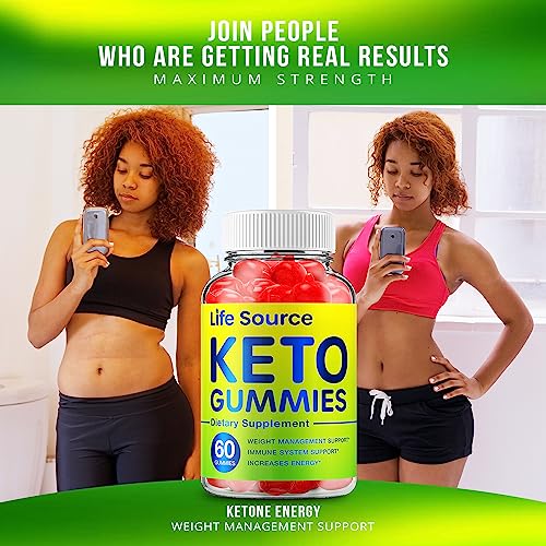 Life Source Keto ACV Gummies Keto Life Source ACV Advanced Formula Shark Plus Apple Cider Vinegar Keto Tank Gummies Dietary Supplement B12 Beet Root Juice Men Women (60 Gummies)