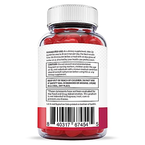 Justified Laboratories Genesis Keto ACV Gummies 1000MG Vegan Non GMO with Pomegranate Juice Beet Root B12 60 Gummys