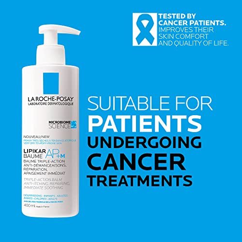 La Roche-Posay Lipikar Balm AP+M body lotion for dry skin, ECZEMA-prone cream with Shea Butter & Niacinamide. Anti-Itch, itchy skin relief for face, body & hands. Babies, children & adults, 400ml.