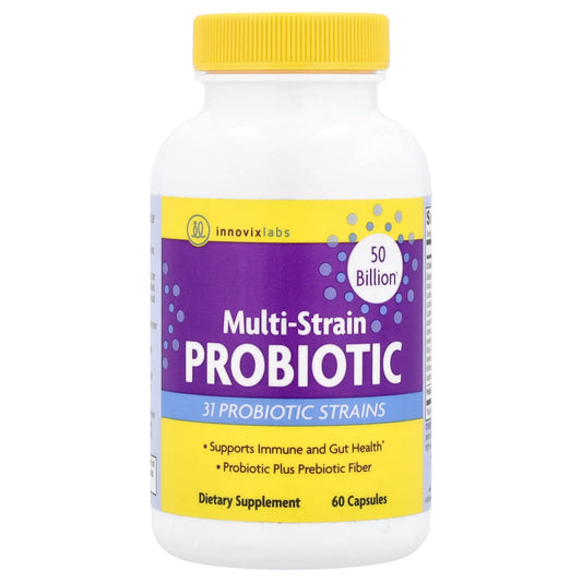InnovixLabs
Multi-Strain Probiotic, 50 Billion, 60 Capsules
