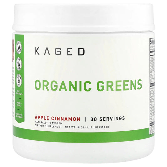 Kaged
Organic Greens, Apple Cinnamon, 18 oz (510 g)