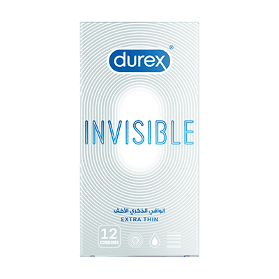 DUREX INVISIBLE EXTRA THIN, 12 CONDOMS