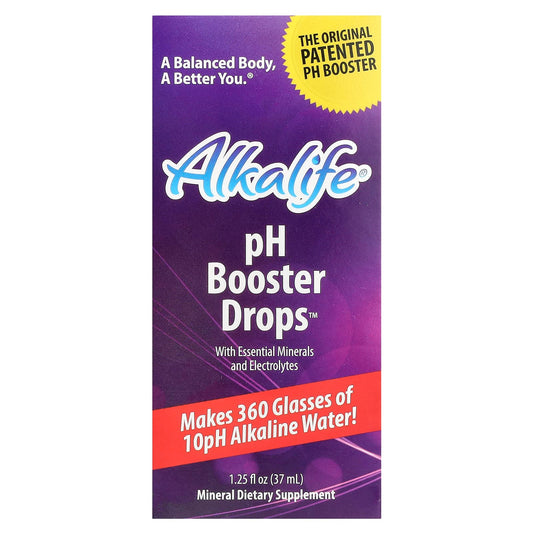 Pre-Order | Arrives in 5–10 Days – Alkalife
pH Booster Drops with Essential Minerals and Electrolytes, 1.25 fl oz (37 ml)