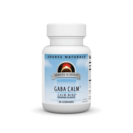 Pre-Order | Arrives in 5–10 Days – Source Naturals Serene Science GABA, 125 mg, Orange Flavored* - 30 Tablets
