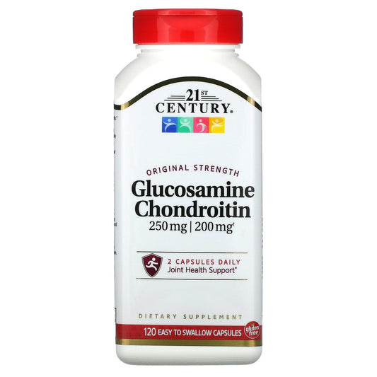Pre-Order | Arrives in 5–10 Days – 21st Century Glucosamine 250 mg and Chondroitin 200 mg Capsules, 120 Count
