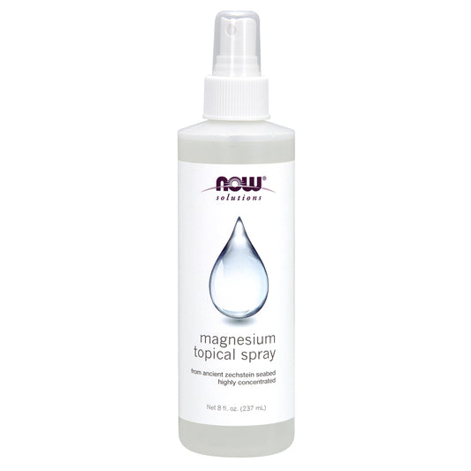 Pre-Order | Arrives in 5–10 Days – NOW Foods Solutions, Magnesium Topical Spray, from the Ancient Zechstein Seabed, Highly Concentrated, 8 Fl Oz (Pack of 1)
