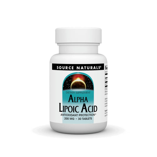 Pre-Order | Arrives in 5–10 Days – Source Naturals Alpha Lipoic Acid, 200 mg - 30 Tablets