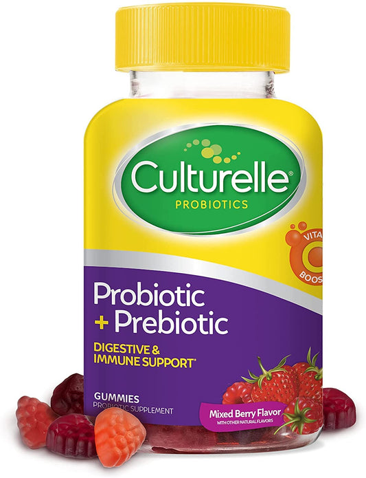 Pre-Order | Arrives in 5–10 Days – Culturelle Probiotic Gummies Bundle – Daily Probiotic Gummies for Men and Women + Daily Probiotic Gummies for Kids with Prebiotics and Vitamin C Boost, Digestive + Immune Support, Gluten Free