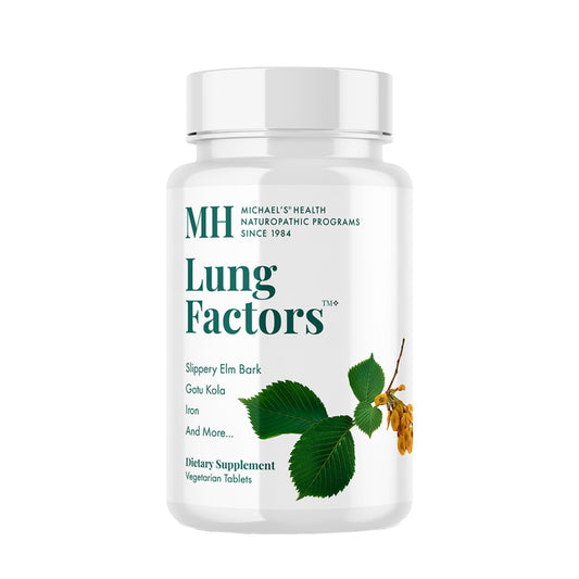 MICHAEL'S Health Naturopathic Programs Lung Factors - 60 Vegetarian Tablets - Nutrients for Lung Function - with Vitamin D, Calcium, and Magnesium - Kosher - 20 Servings