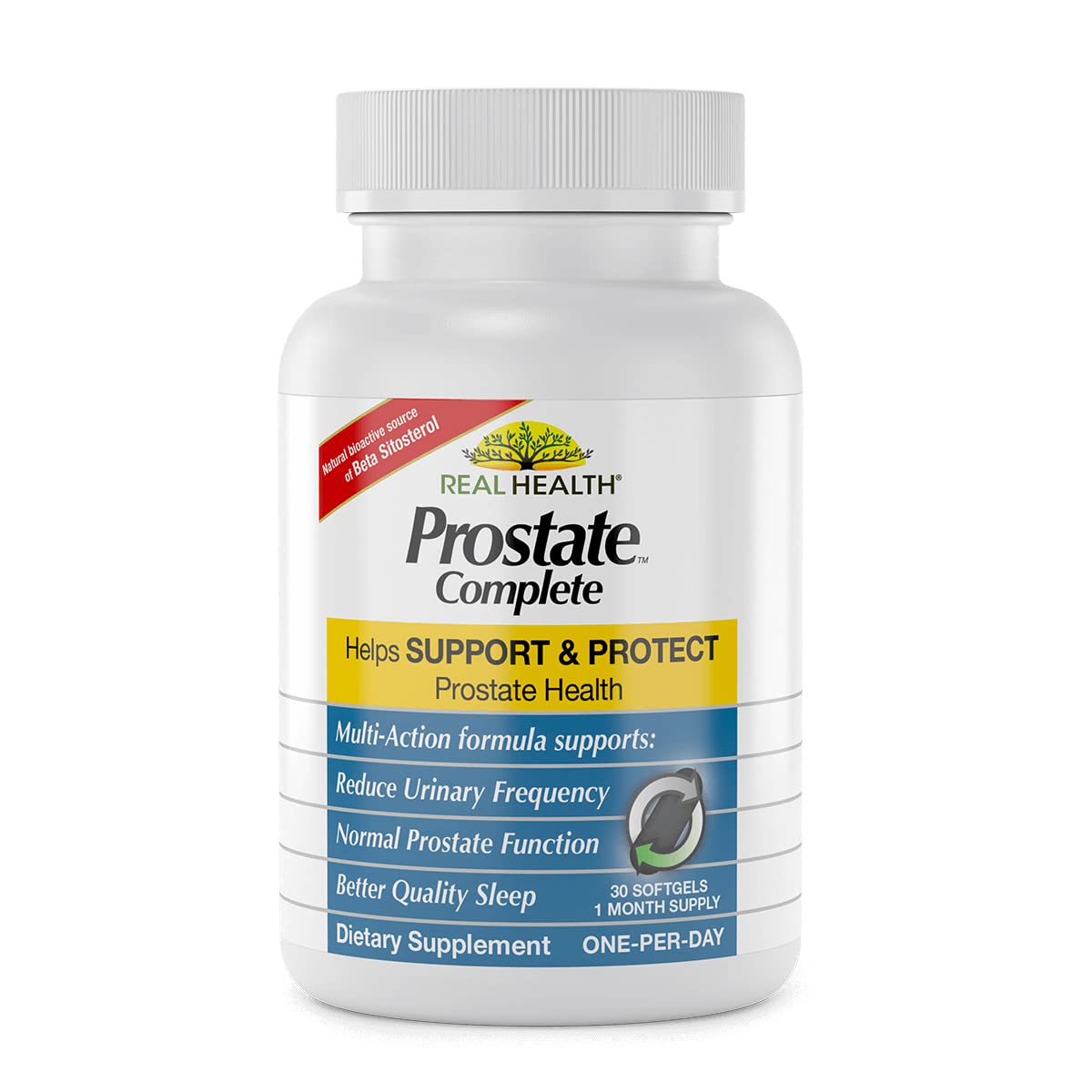Real Health Prostate Complete - Prostate Supplements for Men, Prostate Health, Prostate Relief, Saw Palmetto for Men, One-per-Day Prostate Formula - 30 Count