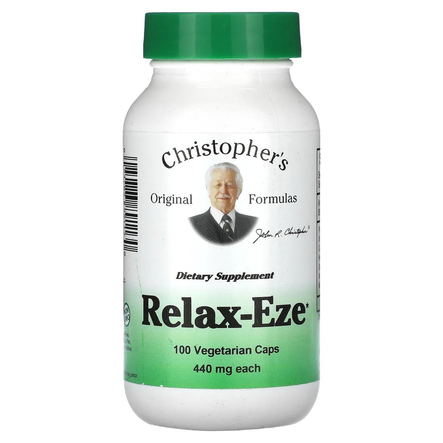Christopher's Original Formulas
Relax-Eze, 440 mg, 100 Vegetarian Caps