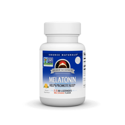 Pre-Order | Arrives in 5–10 Days – Source Naturals Melatonin 2.5 mg - 60 Orange Flavored Lozenges