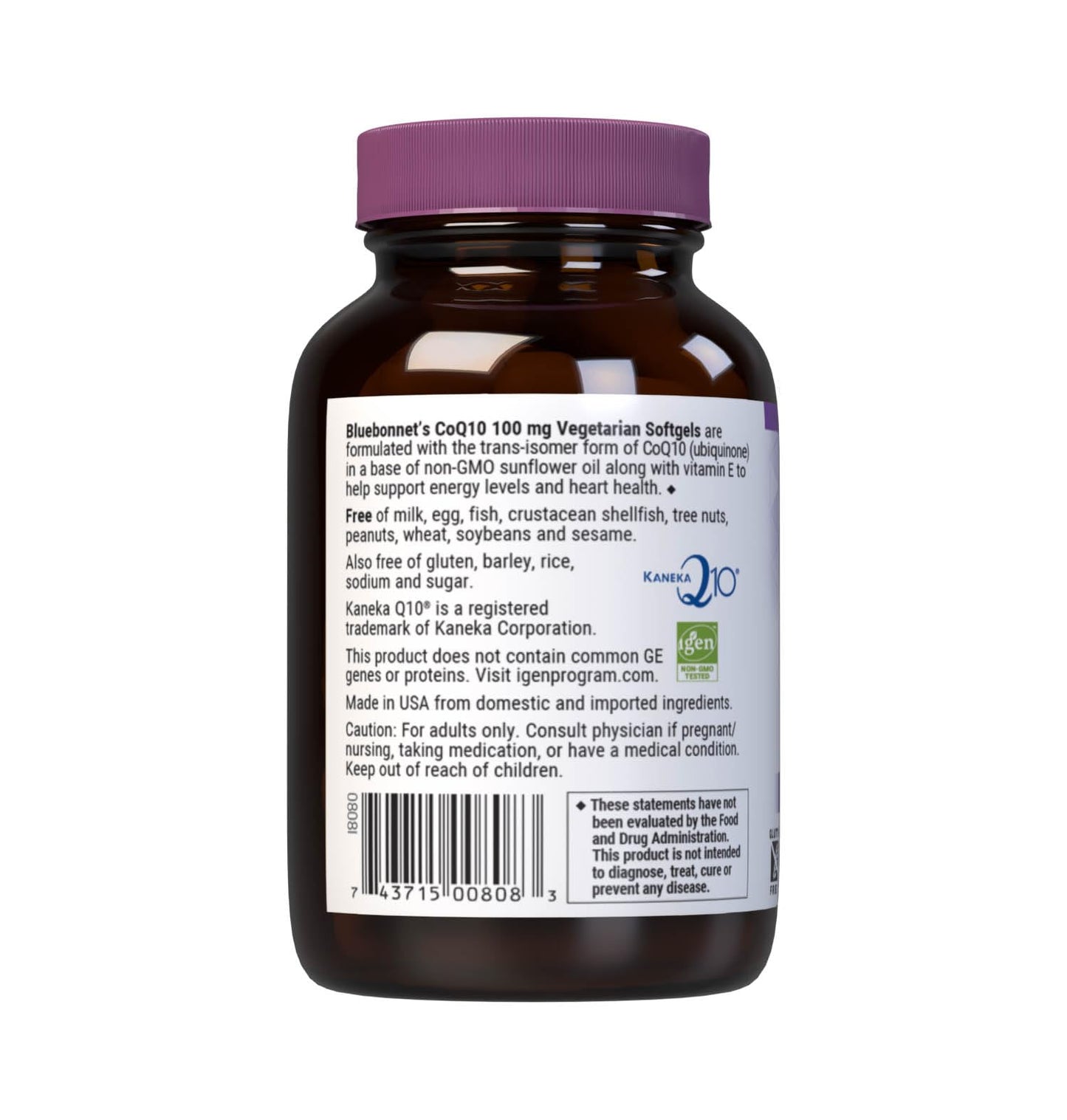Pre-Order | Arrives in 5–10 Days – Bluebonnet CoQ-10 Vegetarian Softgels, 100 mg, 60 Count