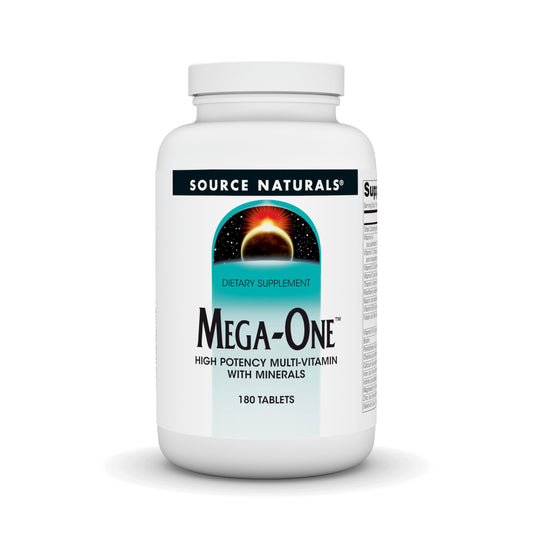 Pre-Order | Arrives in 5–10 Days – Source Naturals Mega-One Multi-Vitamin with Minerals* - 180 Tablets