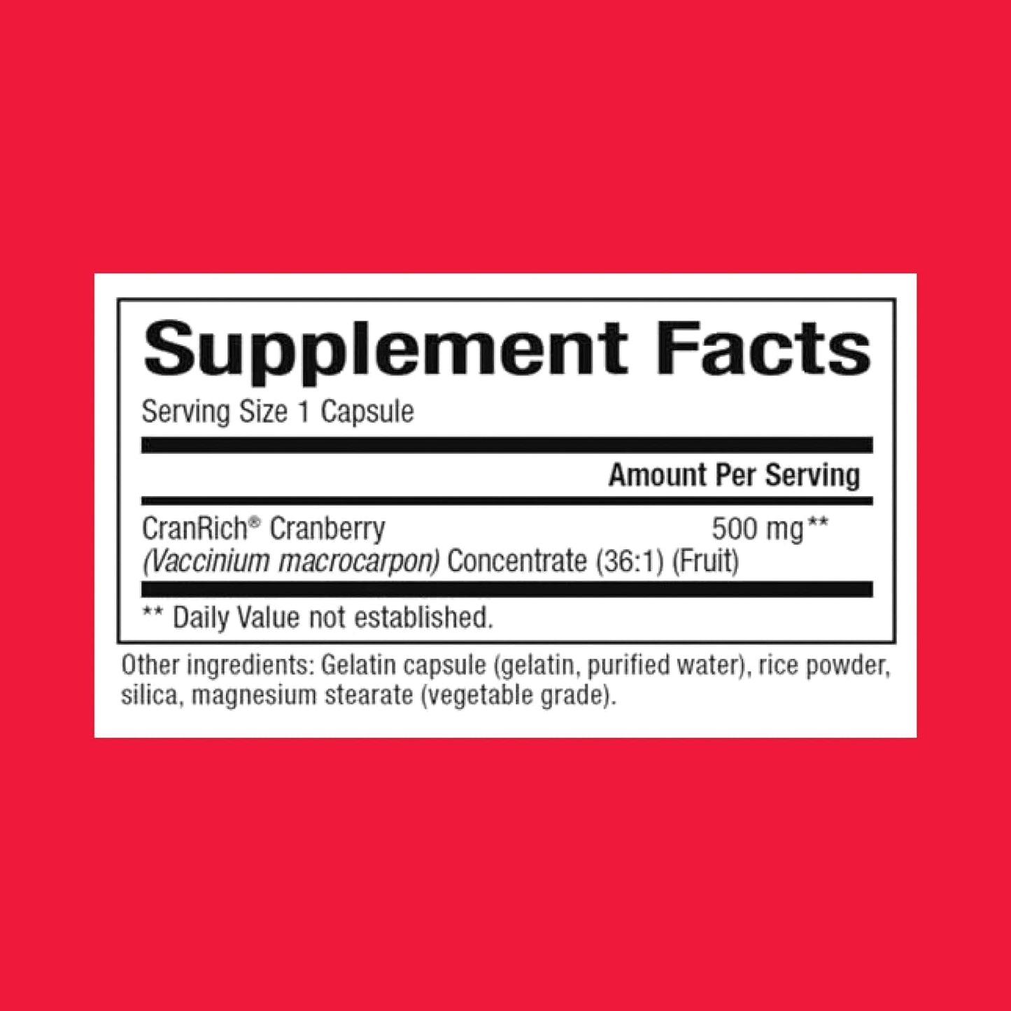 CranRich by Natural Factors, Super Strength Cranberry Concentrate, Antioxidant Supplement for Urinary Tract Support, Non-GMO, 90 Capsules