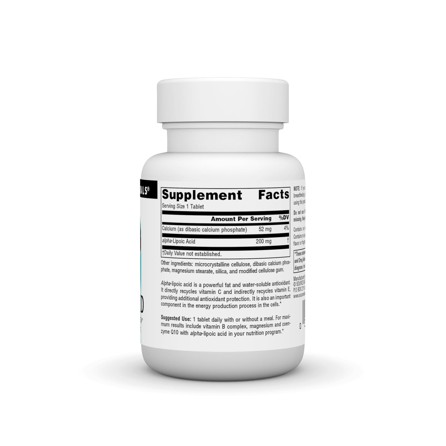 Source Naturals Alpha Lipoic Acid, 200 mg - 30 Tablets