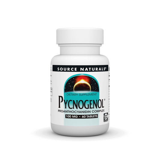 Pre-Order | Arrives in 5–10 Days – Source Naturals Pycnogenol 100 mg Proanthocyanidin Complex - 60 Tablets